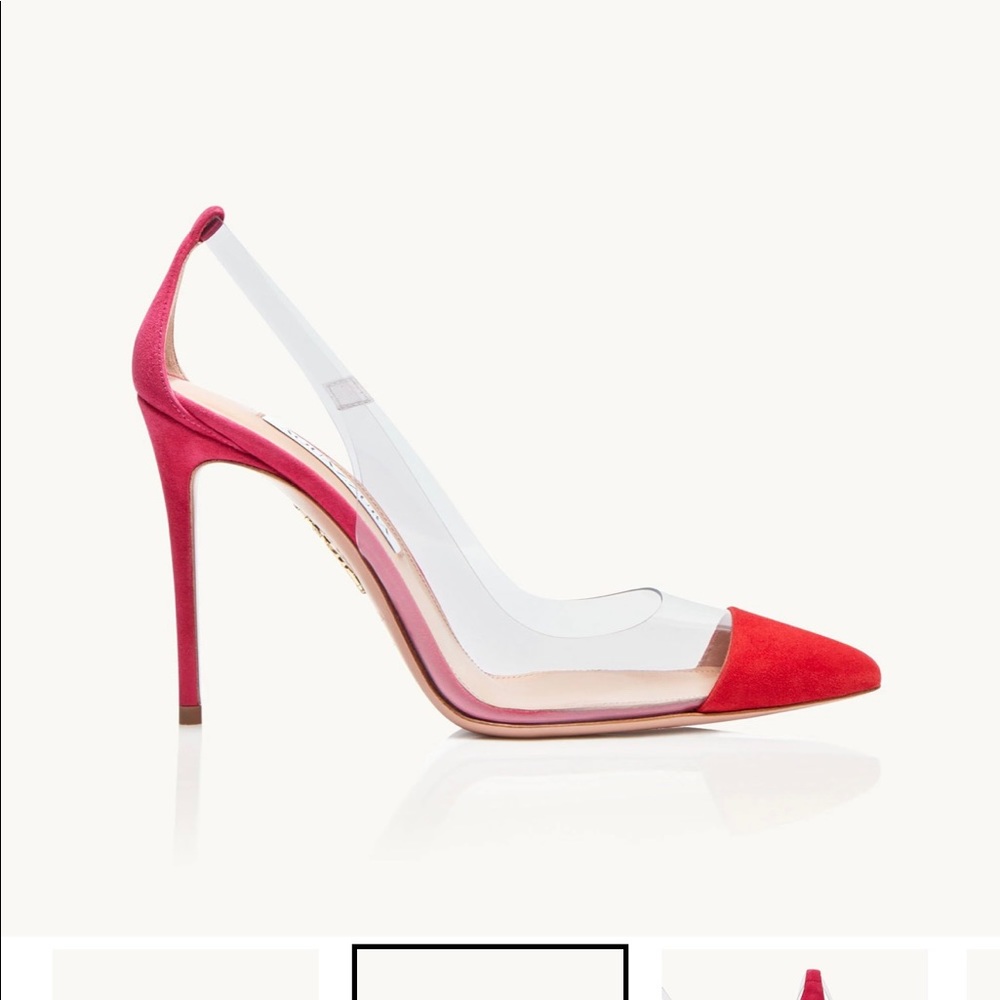 NEW AQUAZZURA NAKED PUMP SHOE HEEL 40/10 $795. - Picture 3 of 7
